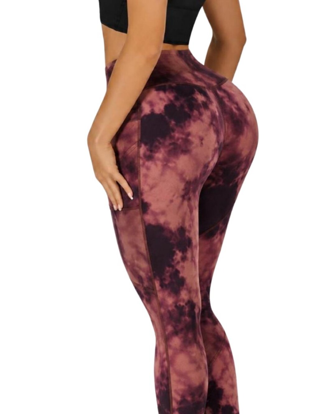 Victoria's Secret High Rise Vintage Rose Tie-dye Leggings